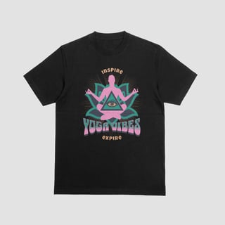 Nome do produto T-Shirt Quality Unissex | Yoga Vibes