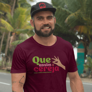 Nome do produto Camiseta Unissex | Que Assim Cereja 2