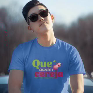 Nome do produto Camiseta Unisex Que Assim Cereja