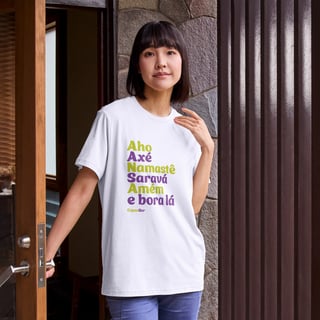 Nome do produto T-Shirt Quality Unissex Branca | Crenças ExpanSer