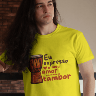 Nome do produto T-Shirt Quality Unissex | Eu expresso o meu amor com o meu tambor