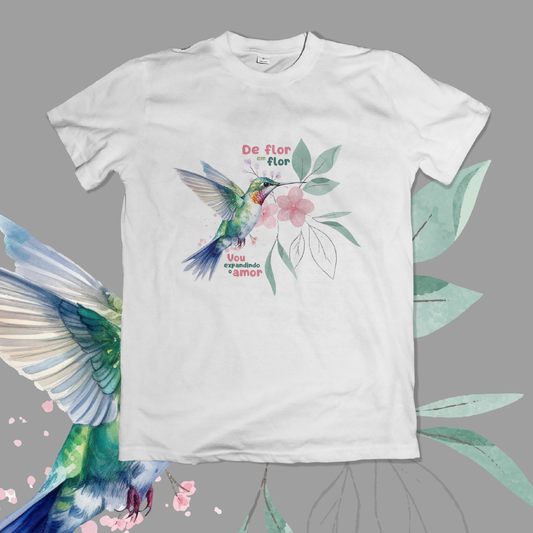 Camiseta Unissex Beija-flor