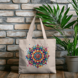 Ecobag | Mandala Aquarela Colorida 