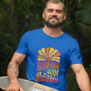 Nome do produto T-Shirt Quality Unissex | Bom dia com alegria