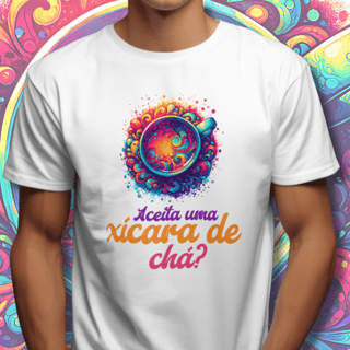 Nome do produto T-Shirt Quality Unissex | Aceita uma xícara de chá?