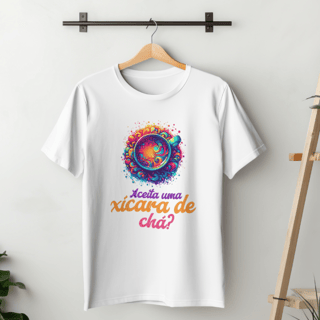 Nome do produto T-Shirt Quality Unissex | Aceita uma xícara de chá?