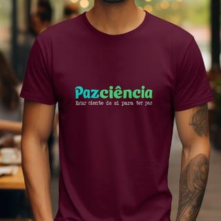 Nome do produto T-Shirt Quality Unissex | Pazciência Color
