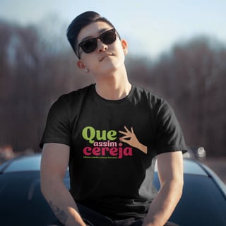 Nome do produto Camiseta Unissex | Que Assim Cereja 2