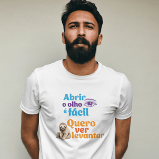 Nome do produto T-Shirt Quality Unissex | Abrir o Olho é Fácil