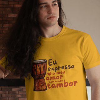 Nome do produto T-Shirt Quality Unissex | Eu expresso o meu amor com o meu tambor