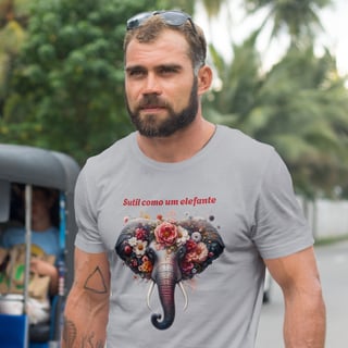 Nome do produto T-Shirt Quality Unissex | Sutil como um elefante