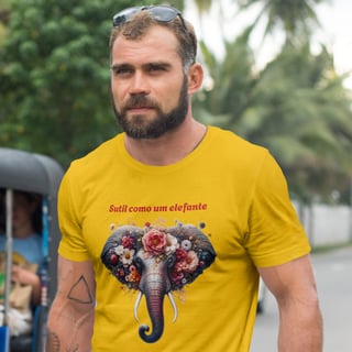 Nome do produto T-Shirt Quality Unissex | Sutil como um elefante
