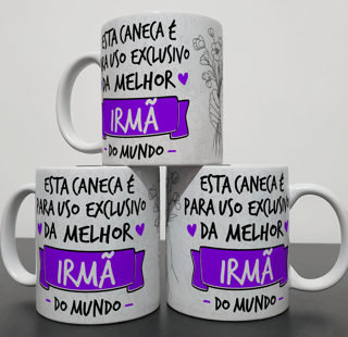 Caneca Personalizada Familia - Tema Irmã