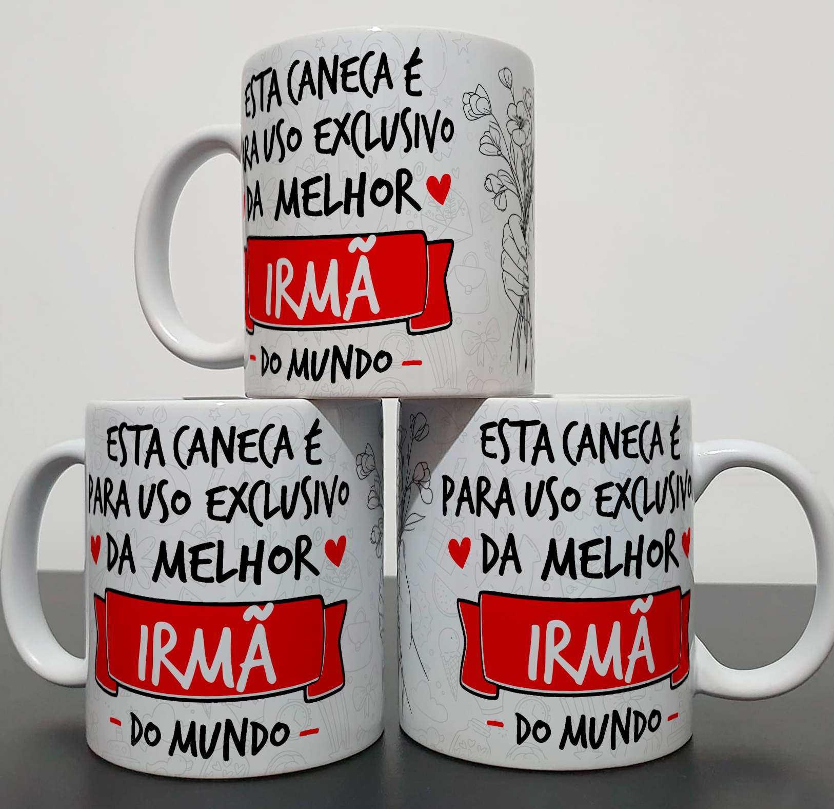 Caneca Personalizada Familia - Tema Irmã