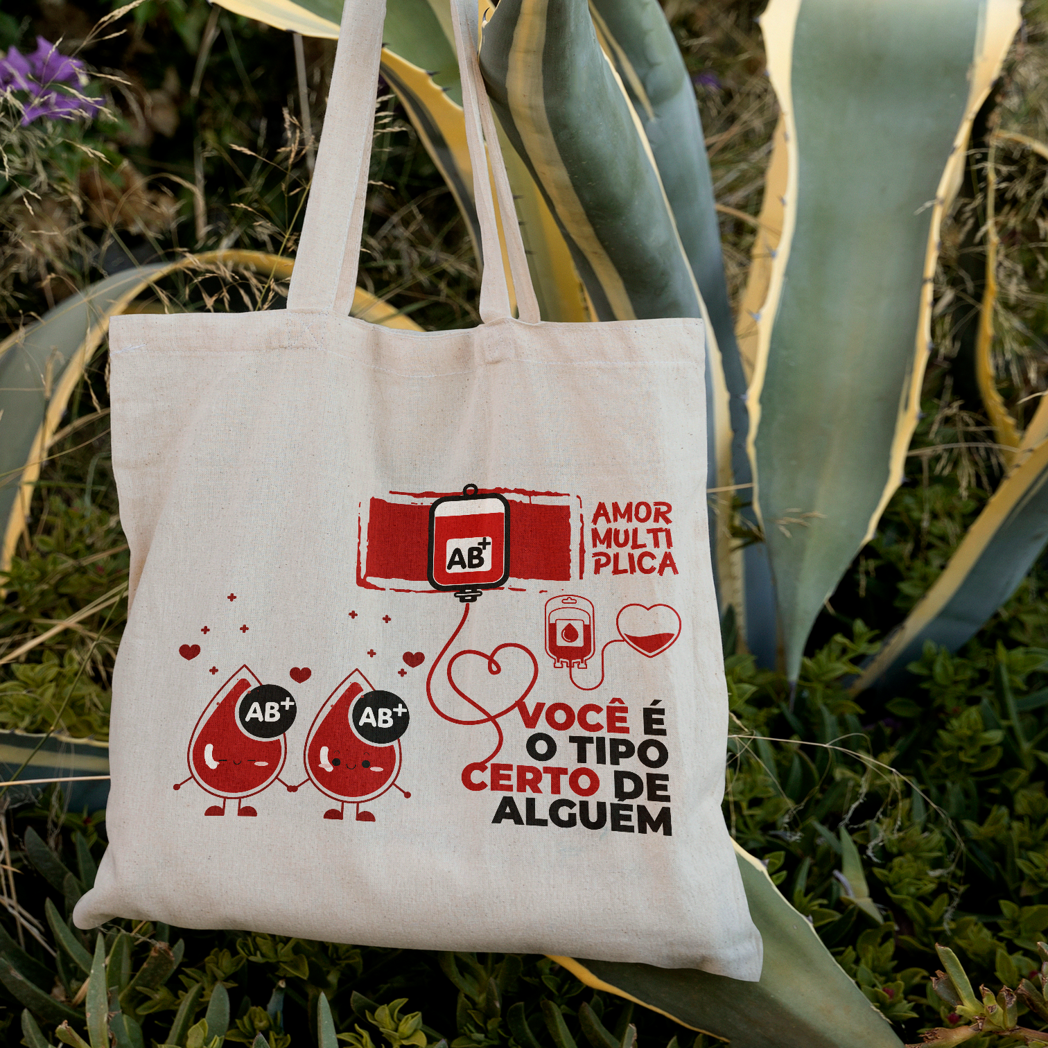 Ecobag - Tema Doação de Sangue - Mod 04