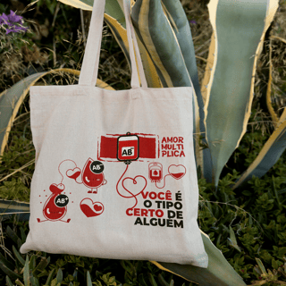 Ecobag - Tema Doação de Sangue - Mod 03