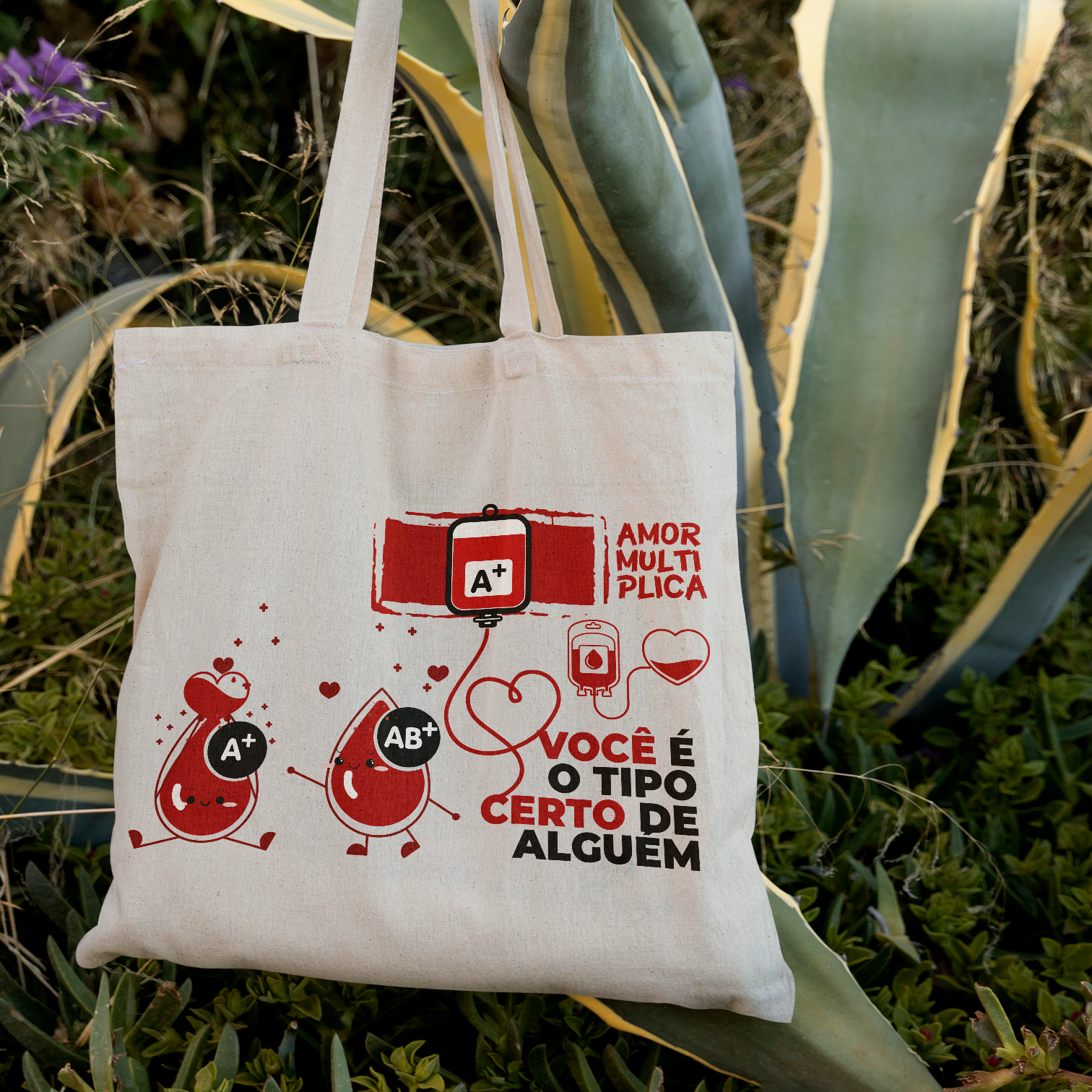 Ecobag - Tema Doação de Sangue - Mod 05