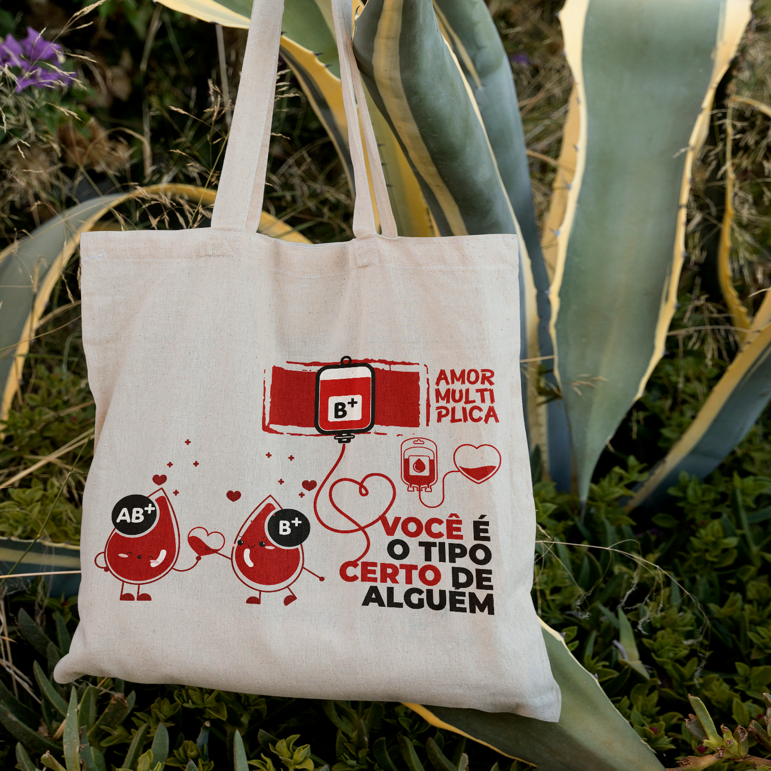 Ecobag - Tema Doação de Sangue - Mod 02