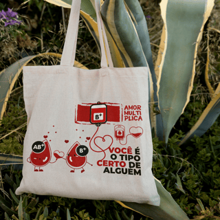 Ecobag - Tema Doação de Sangue - Mod 02