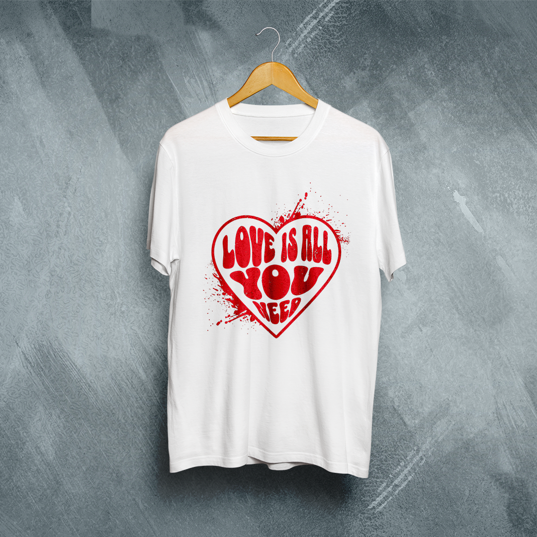 Camiseta Plus Size Vivax - Love is all you need