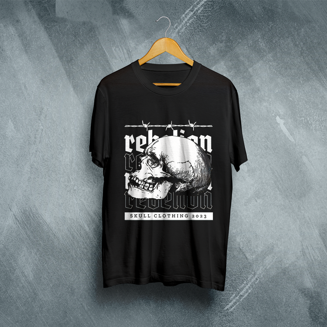 Camiseta Plus Size Vivax - Rebellion Skul