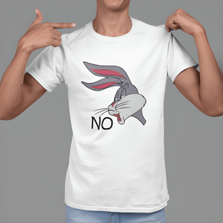 Nome do produto Camiseta Branca T-Shirt Classic Estampada Meme do Pernalonga
