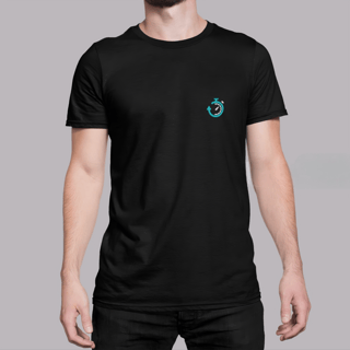 Nome do produto Camiseta Preta T-Shirt Classic Estampa Costas 100% Fiel, Por Favor Não Insista