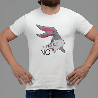 Nome do produto Camiseta Branca T-Shirt Classic Estampada Meme do Pernalonga