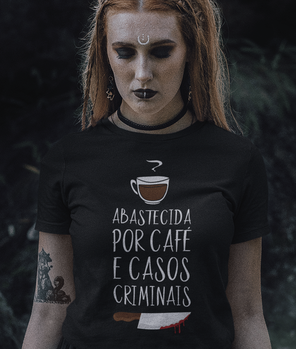 Nome do produto: Baby Long Café e Casos Criminais - Preta