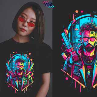 Nome do produto Camiseta Baby Look Cyberpunk 