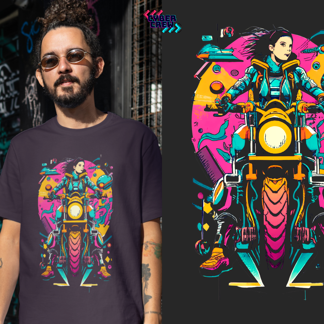 Camiseta Cyber Motoqueira