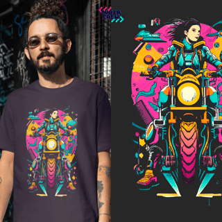 Camiseta Cyber Motoqueira