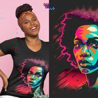 Nome do produto Camiseta woman afro