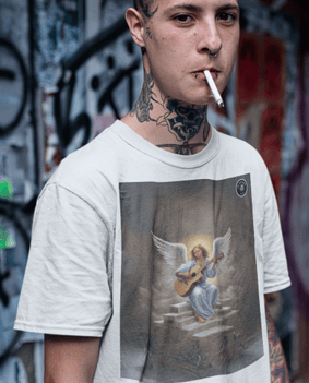 Nome do produto  Camiseta Anjo Headbanger