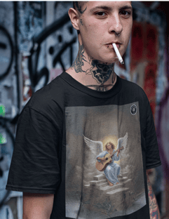 Nome do produtoCamiseta Anjo Headbanger