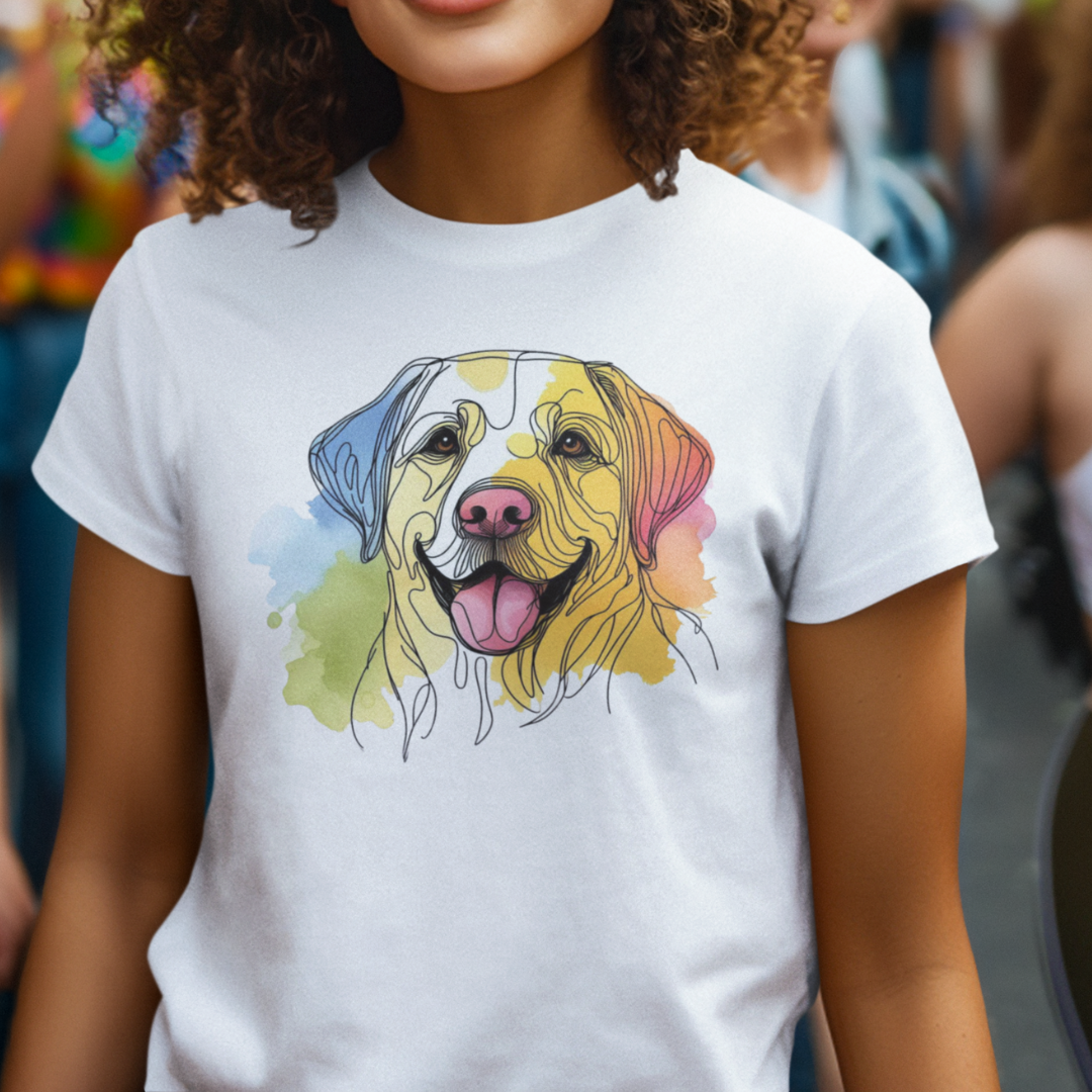 Nome do produto: Babylook Labrador Aquarela