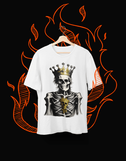 Nome do produto Camiseta Estampa Esqueleto Metaleiro King
