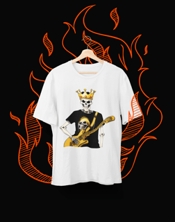 Nome do produto Camiseta Estampa Esqueleto King Guitarrista 