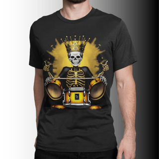 Nome do produto Camiseta Estampa Baterista King 