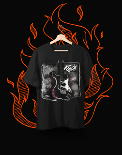 Nome do produto Camiseta Estampa Grafite Guitarra do Rock