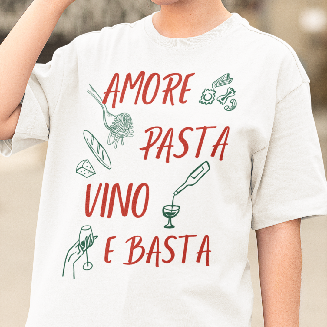 Nome do produto: Amore, pasta, vino e basta - oversized