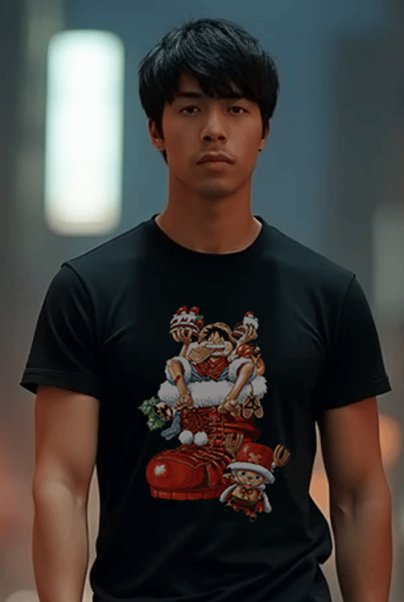 CAMISETA ONE PIECE DE NATAL