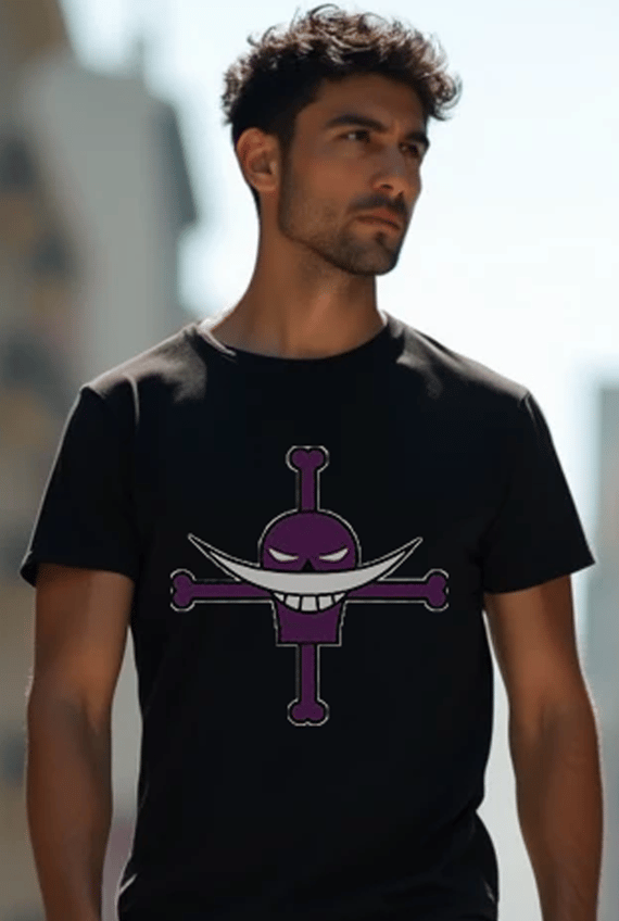 CAMISETA ONE PIECE barba branca