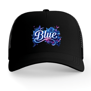Nome do produto Boné Americano com tela (TRUCKER) - BLUE