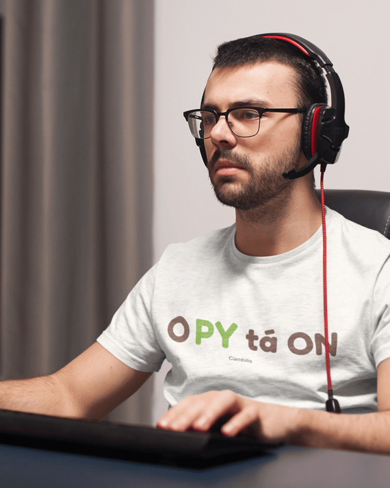 Camiseta O Py tá ON