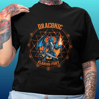 T-shirt - Draconic Flaming Fury