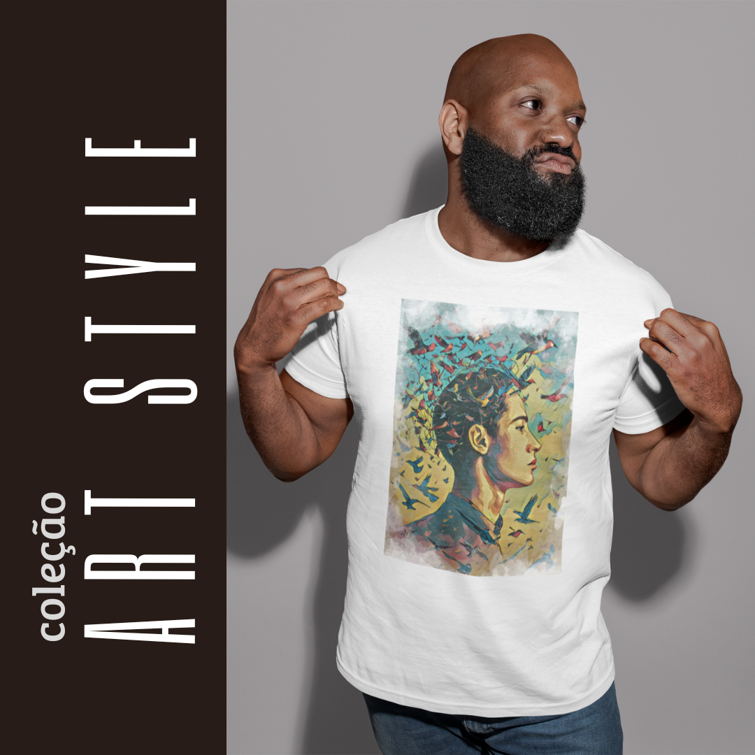 Nome do produto: Camiseta art style birds