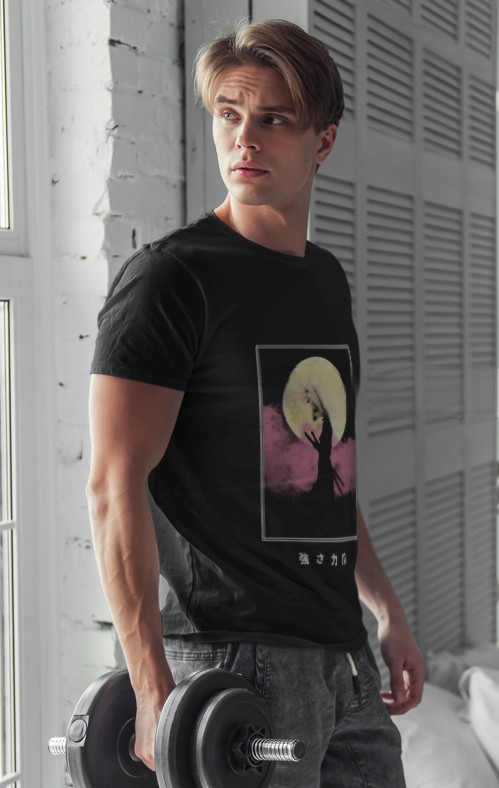 Nome do produto: Camiseta de Treino Samurai Sob a Lua