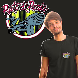 Camisetas Rato de Praia 2 Minimalista