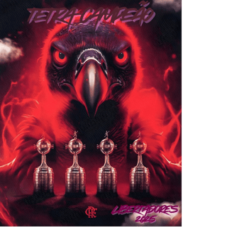 Nome do produto Camisetas Flamengo Tetra Campeão Libertadores 2